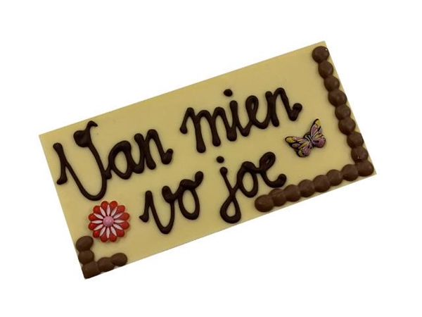 Chocoladereep wit - tekst